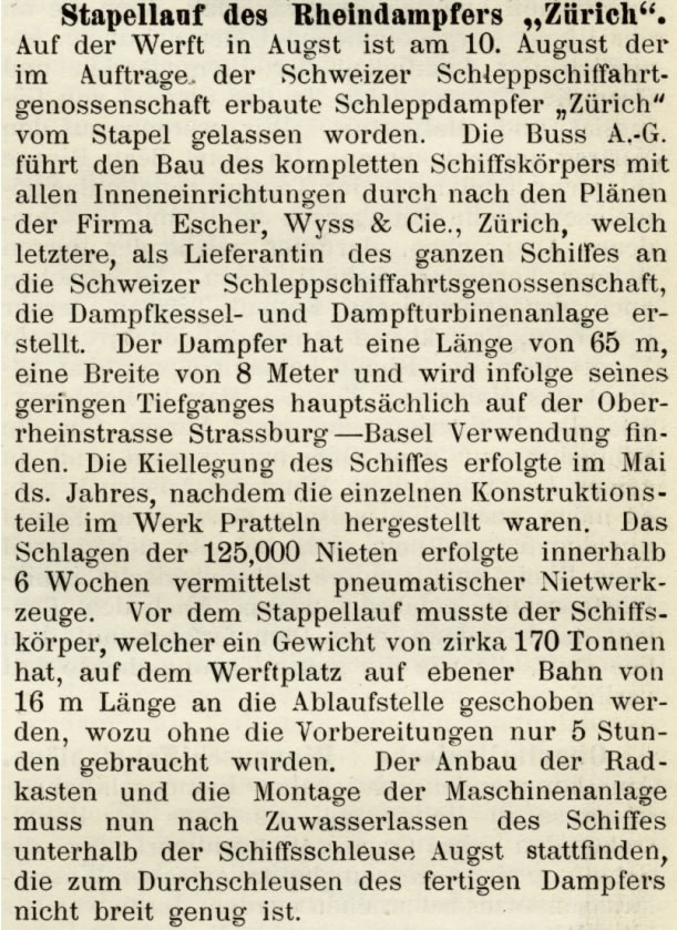 Rheinquellen ZÜRICH-10. August 1921