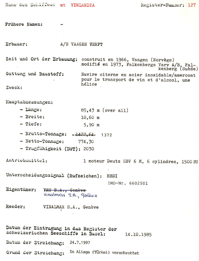 Datasheet SMO VINLANDIA